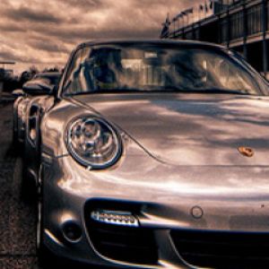 Coche Deportivo Porsche Plateado