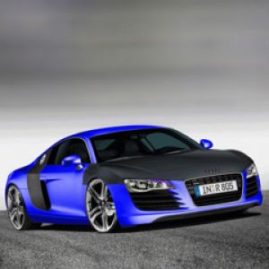 Coche Deportivo Azul Audi R8