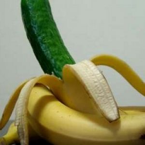 Banana y pepino divertido