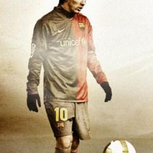 Arte de Fútbol de Lionel Messi