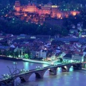 Castillo de Heidelberg de Noche
