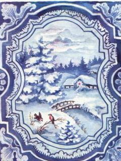 Paisaje Invernal con Árboles Nevados