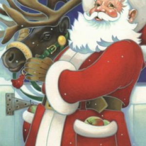 Santa Claus con Reno