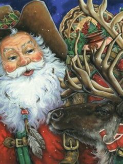 Santa Claus con Reno