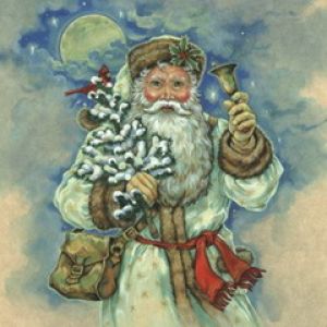 Ilustración Vintage de Santa Claus