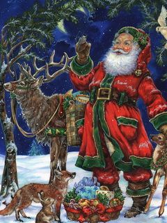 Santa Claus con Reno