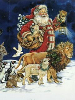 Santa Claus con Animales