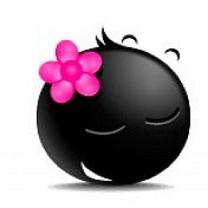 Cara Sonriente Linda con Flor