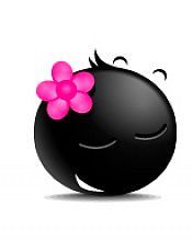 Cara Sonriente Linda con Flor