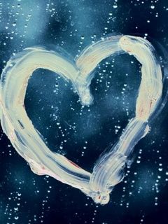 Corazón en la lluvia