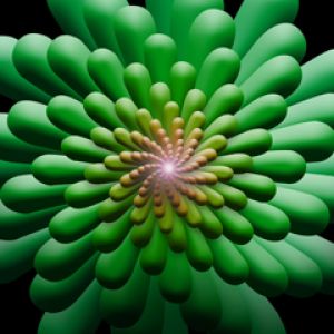 Diseño Abstracto Verde Vibrante
