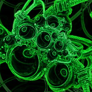 Diseño Tecnológico Abstracto Verde