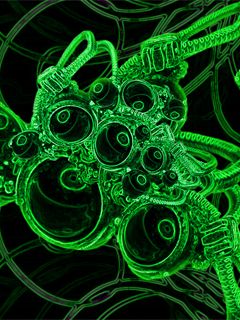 Diseño Tecnológico Abstracto Verde