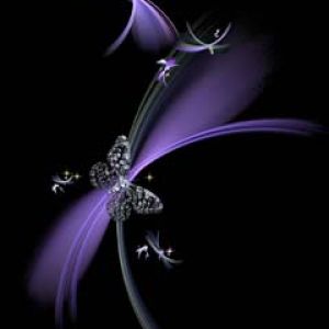 Diseño Abstracto Elegante en Púrpura