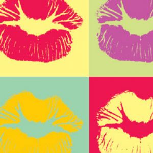 Impresiones de Labios Coloridos
