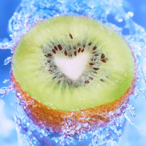 Corazón de Kiwi Salpicadura