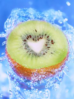 Corazón de Kiwi Salpicadura