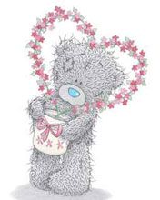 Teddy Bear Adorable con Flores