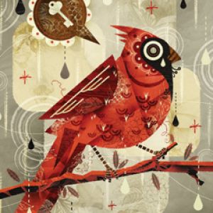 Ilustración de Pájaro Colorido