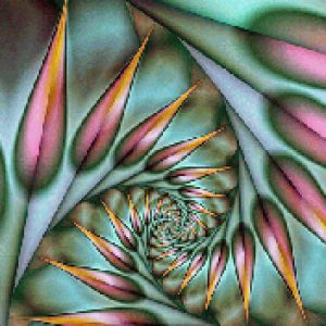 Arte Abstracto Espiral Colorido