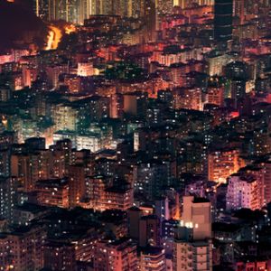 Luces de la ciudad de noche