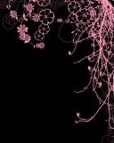Diseño Abstracto Floral Rosa