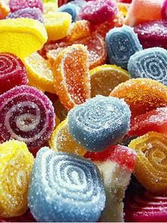 Caramelos Coloridos en Espiral