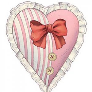 Corazón Bonito con Lazo
