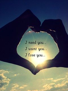 Manos en Forma de Corazón con Cita de Amor