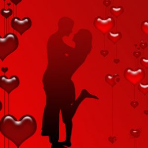 Silhouette de Pareja Romántica