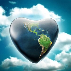 Tierra en forma de corazón