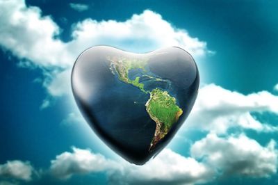 Tierra en forma de corazón