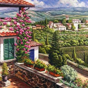 Encantador paisaje italiano