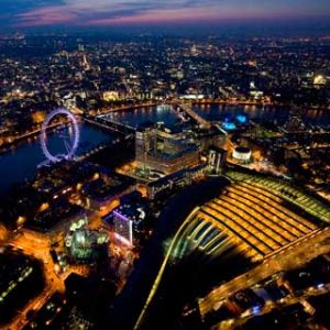 Horizonte de Londres de Noche