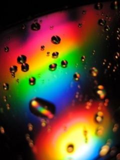 Gotas Coloridas en Superficie