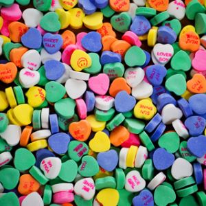 Caramelos de Corazón Coloridos
