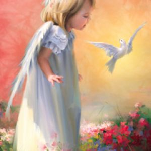 Niña Ángel con Paloma