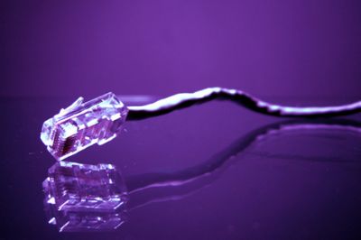 Cable Ethernet Púrpura