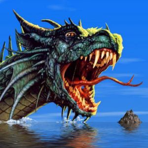 Dragón Majestuoso en el Agua