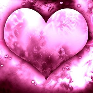 Fondo de Corazón Rosa Amor