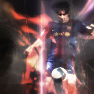 Acción de Fútbol de Lionel Messi