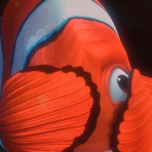 Escena submarina de pez payaso