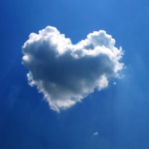 Nube en forma de corazón