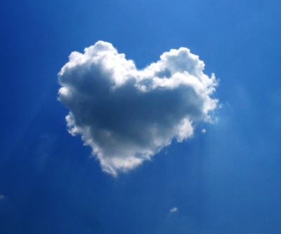 Nube en forma de corazón