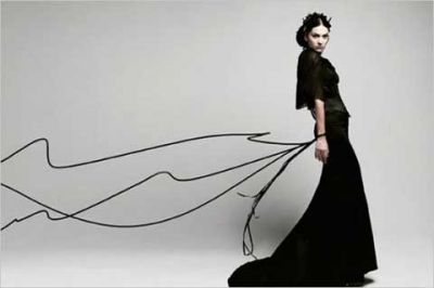 Modelo de Moda Elegante