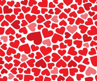 Patrón Colorido de Corazones