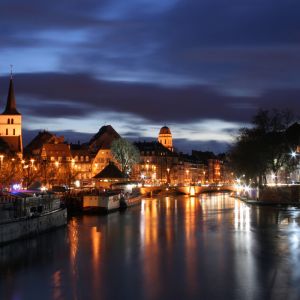 Paisaje Nocturno de Estrasburgo
