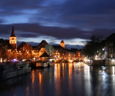 Paisaje Nocturno de Estrasburgo