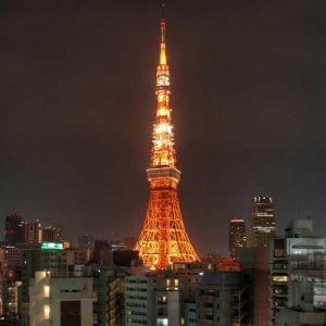 Vista Nocturna de la Torre de Tokio