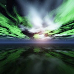 Reflejo de la Aurora Boreal